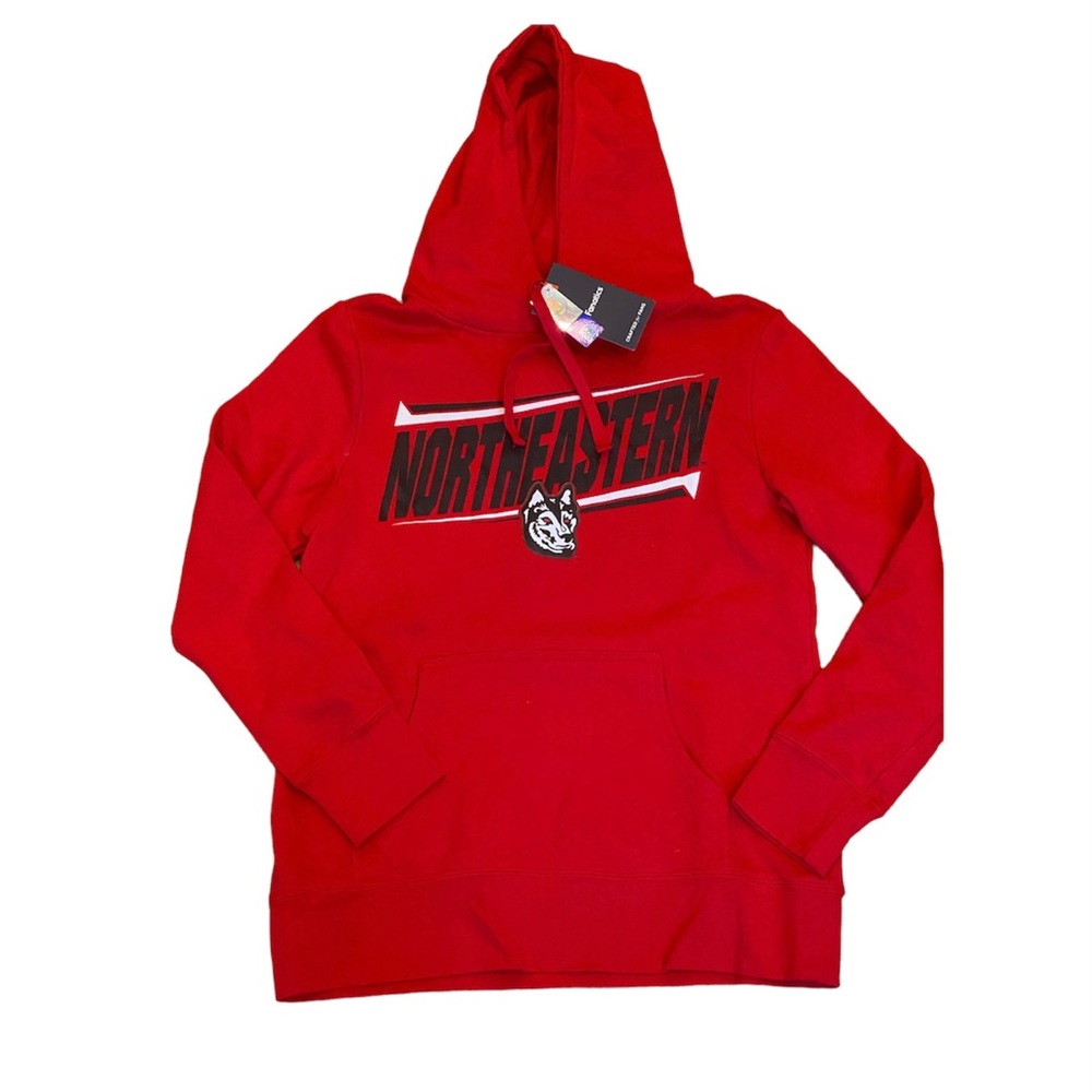 NWT Fanatics Northeastern University Red Hoodie Sweatshirt Husky M Athletic